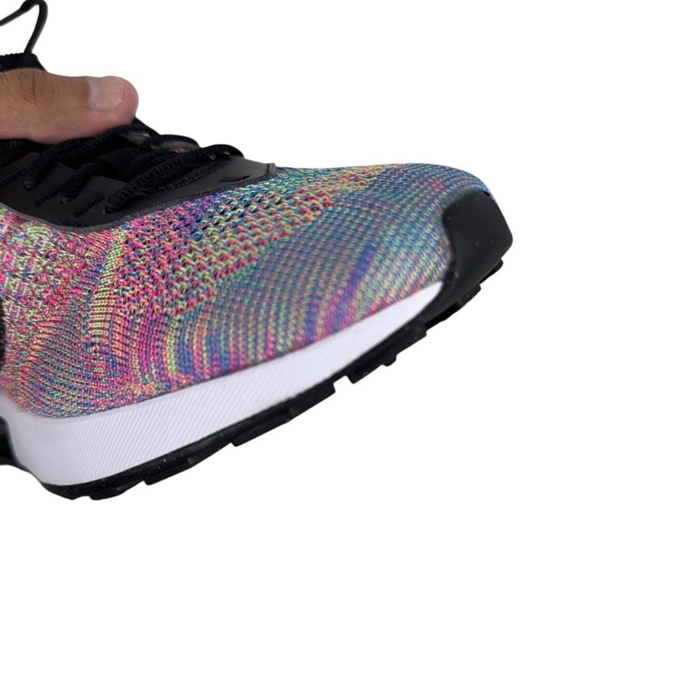 Nike Air Max Flyknit Racer Womens 10 Pink Green Black Sneaker Shoes DM9073 300 - Picture 11 of 13